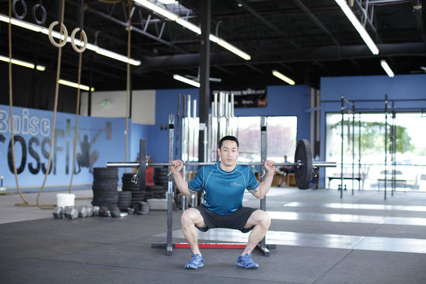Weighted Jump Squat reference position 2