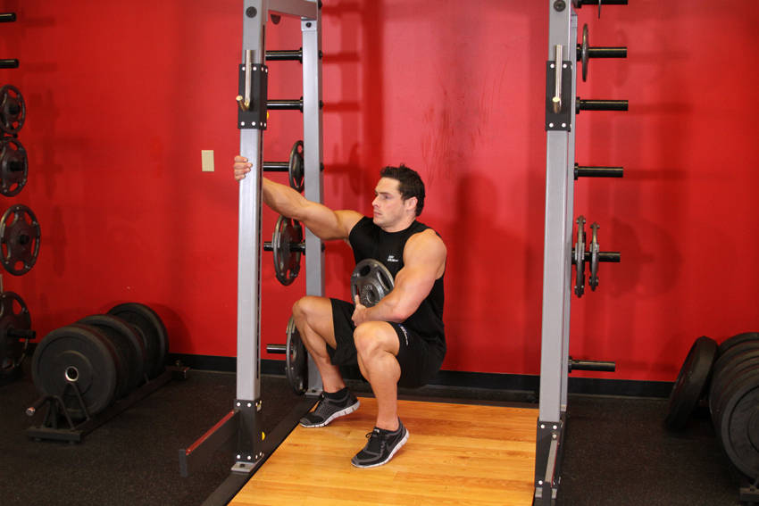 Weighted Sissy Squat reference position 2