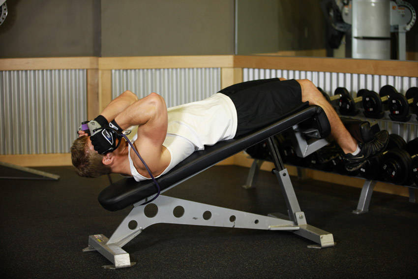 Weighted Sit-Ups - With Bands reference position 1