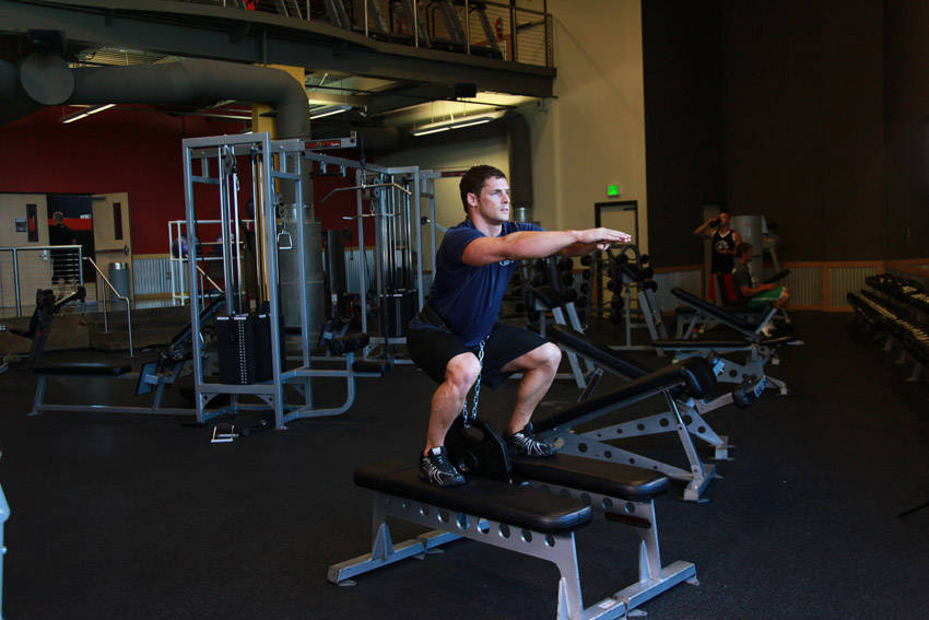 Weighted Squat reference position 2