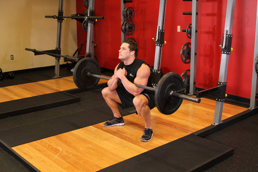 Zercher Squats reference position 2