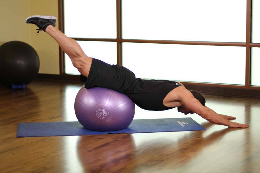 Ending position of Downward Facing Balance