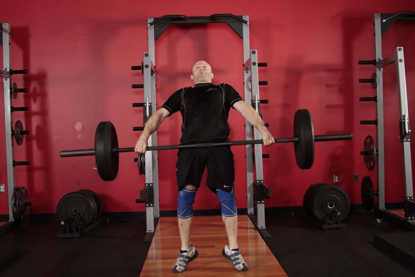 Ending position of Hang Snatch