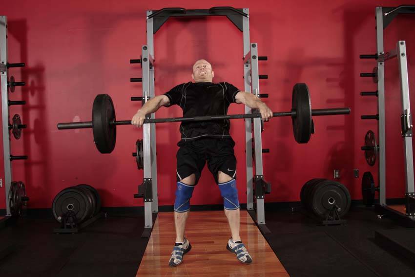 Ending position of Hang Snatch - Below Knees