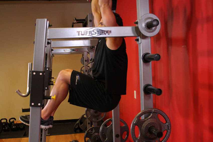 Ending position of Hanging Leg Raise