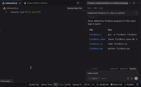 Doom While AI Works Demo Placeholder