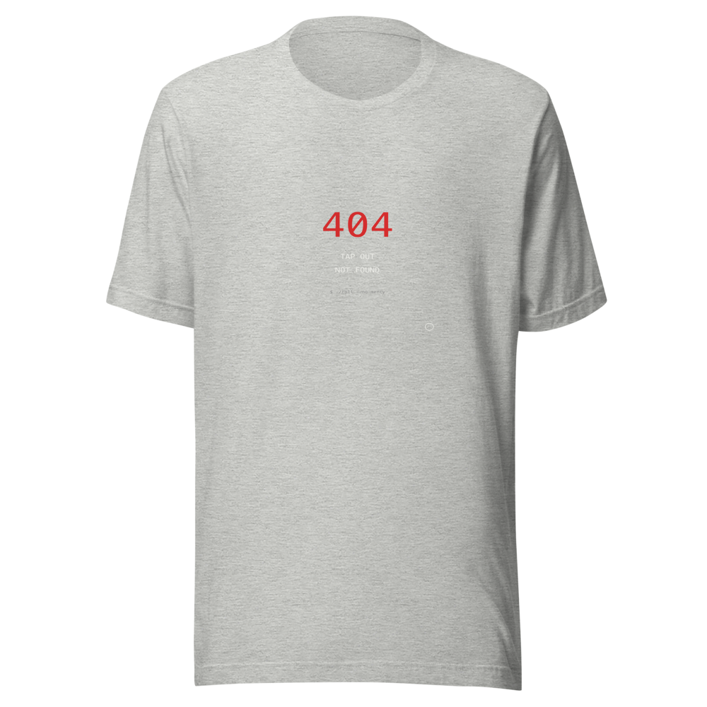MU × BJJ #02 · TEE HEATHER · 404 — bjj