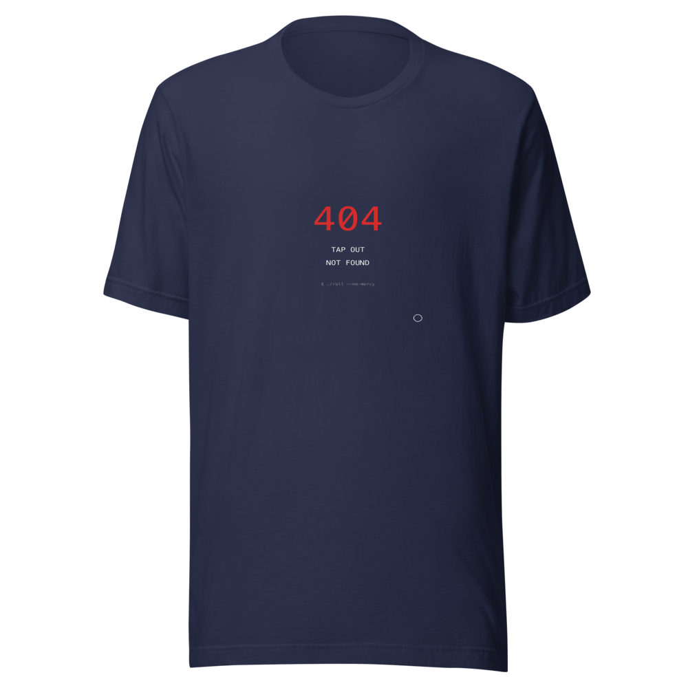 MU × BJJ #02 · TEE NAVY · 404 — bjj
