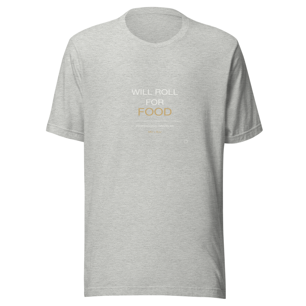 MU × BJJ #03 · TEE HEATHER · WILL ROLL — bjj