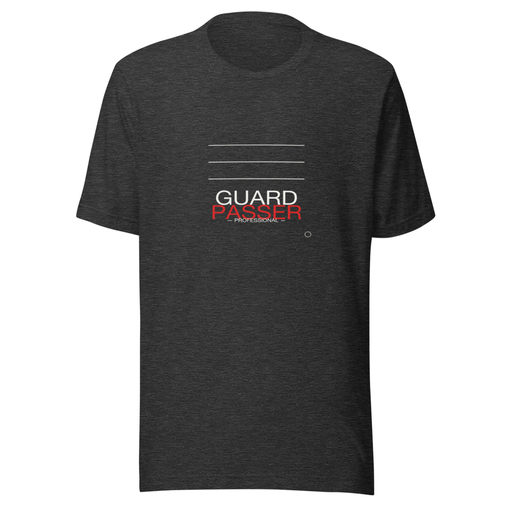 MU × BJJ #05 · TEE DARK HEATHER · GUARD PASSER — bjj