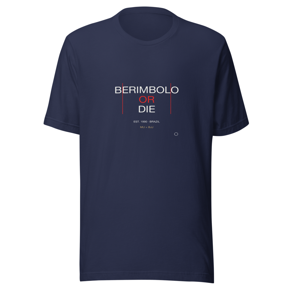MU × BJJ #06 · TEE NAVY · BERIMBOLO — bjj