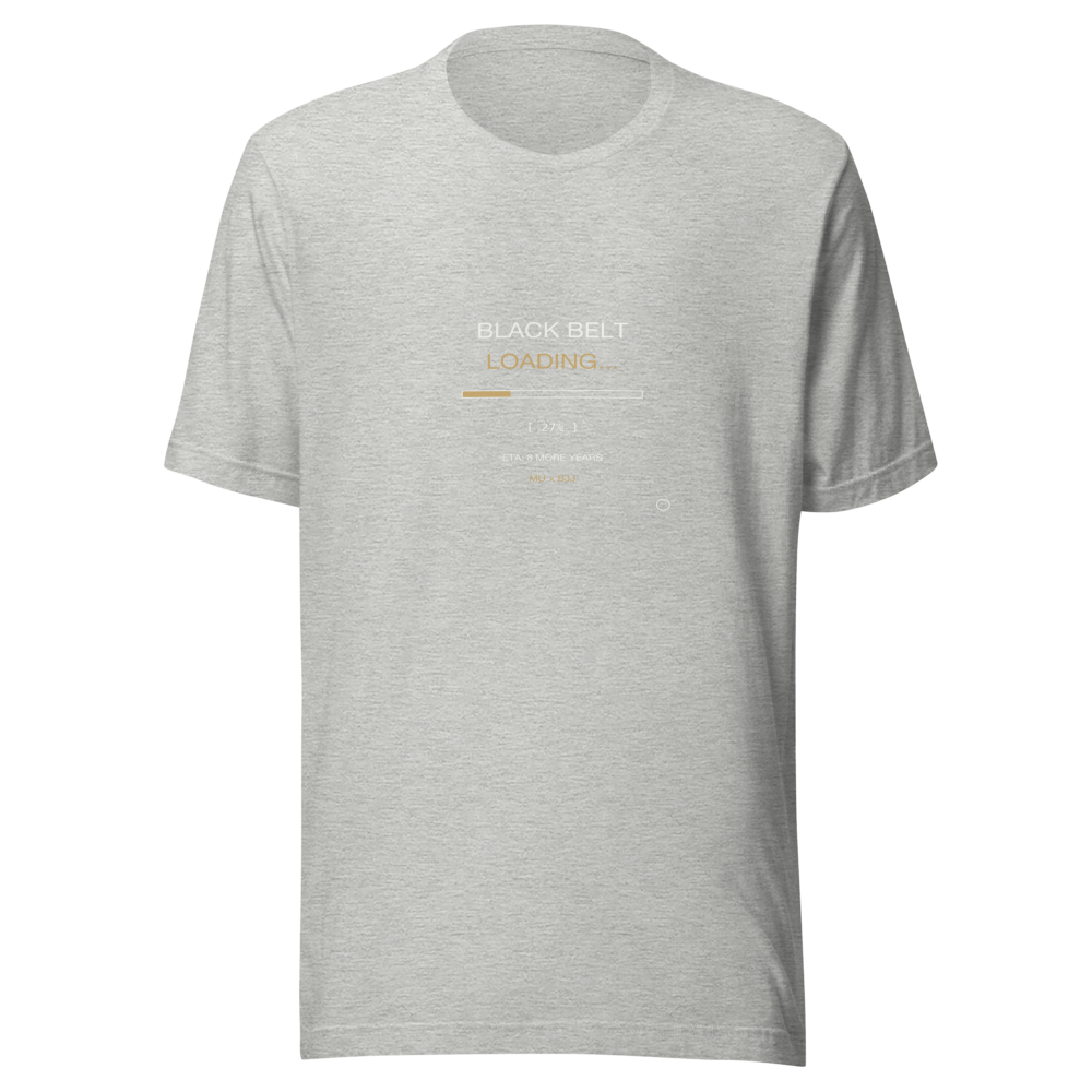 MU × BJJ #09 · TEE HEATHER · BLACK BELT LOADING — bjj