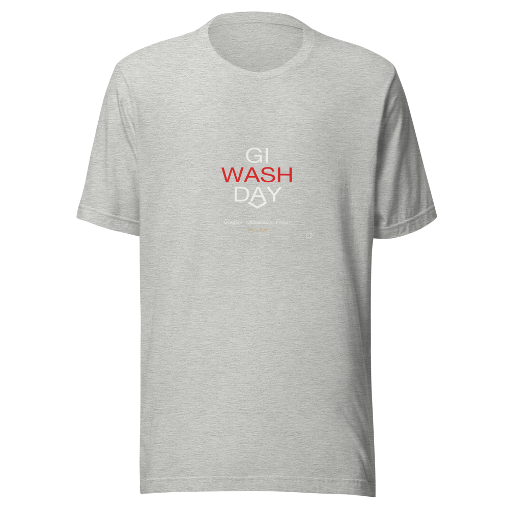 MU × BJJ #12 · TEE HEATHER · GI WASH DAY — bjj