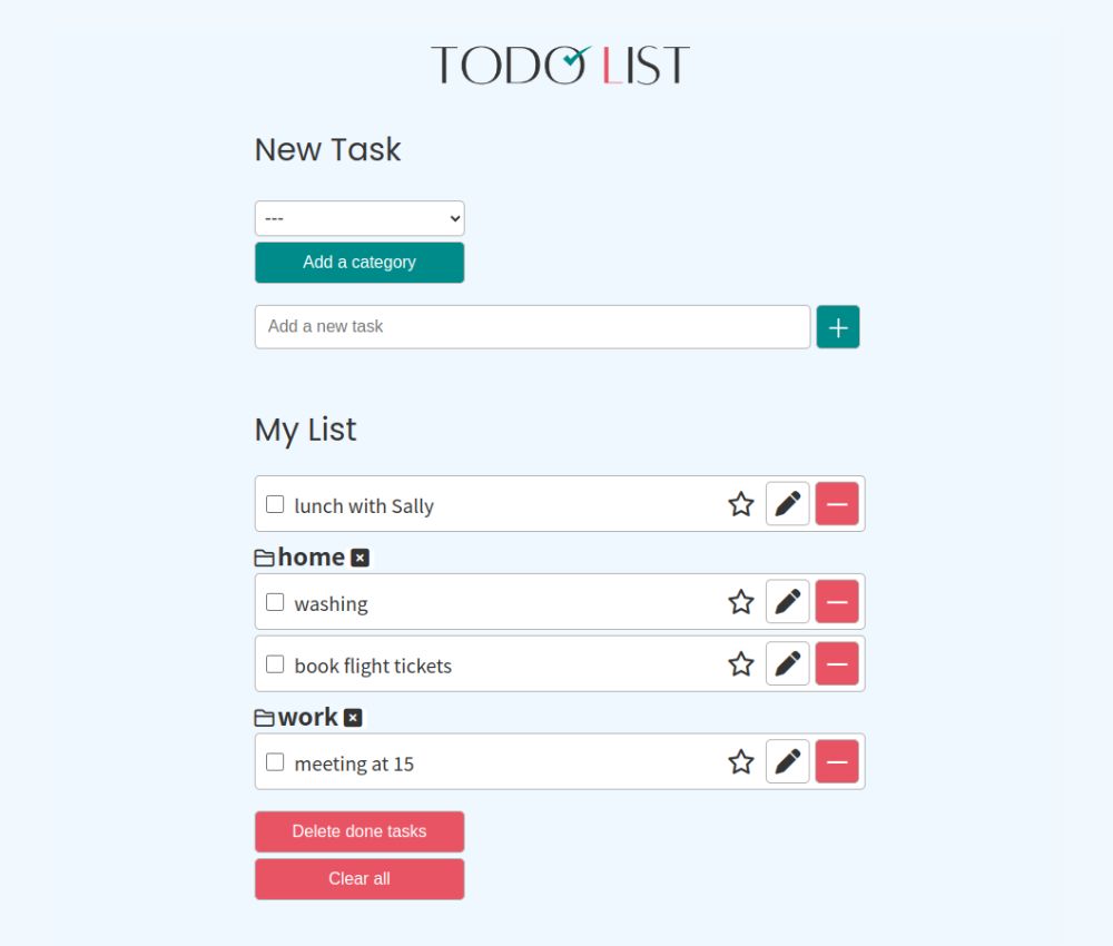 Simple Todo App screenshot