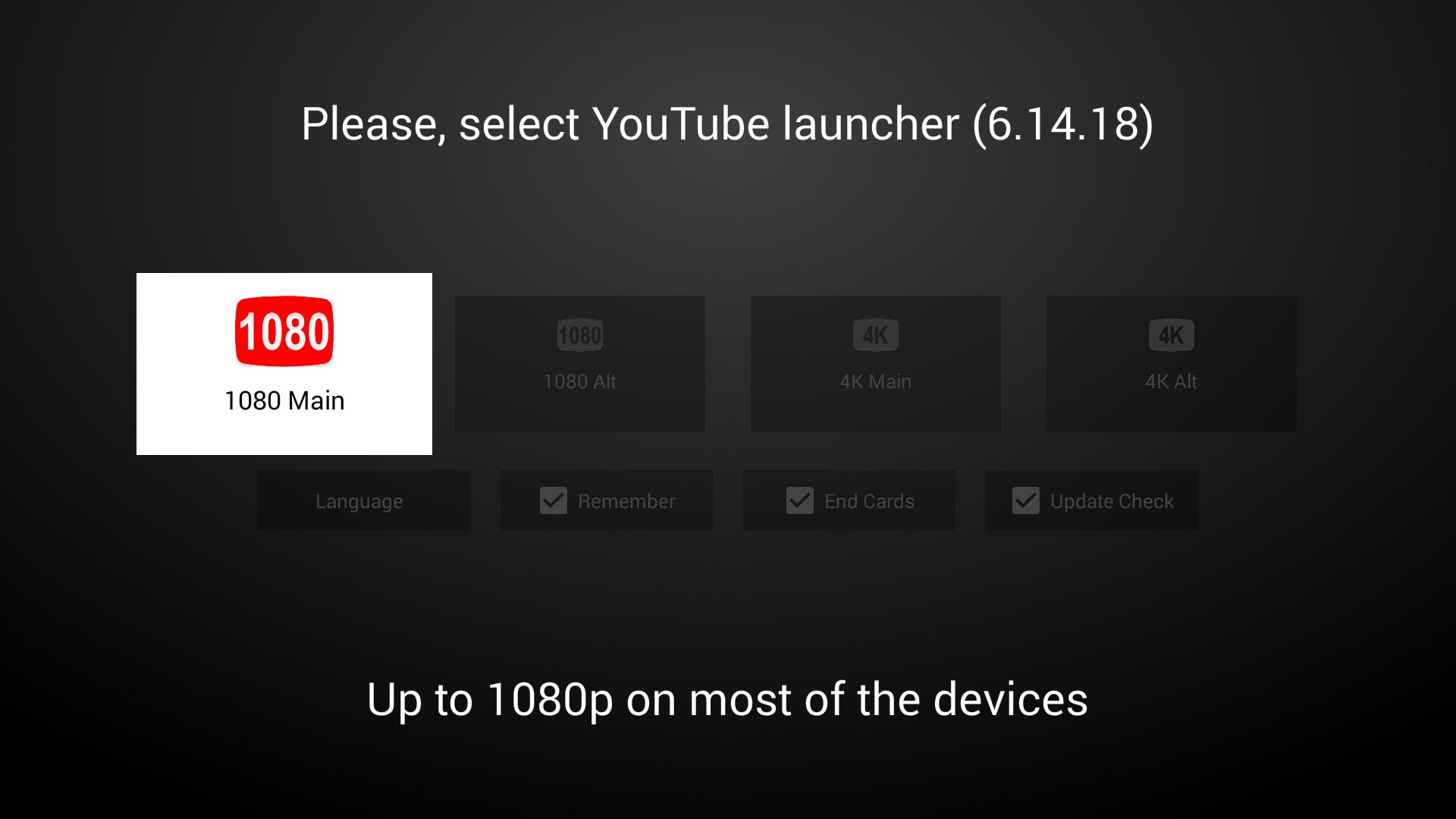 Screenshot of SmartYouTubeTV Screenshot of SmartYouTubeTV