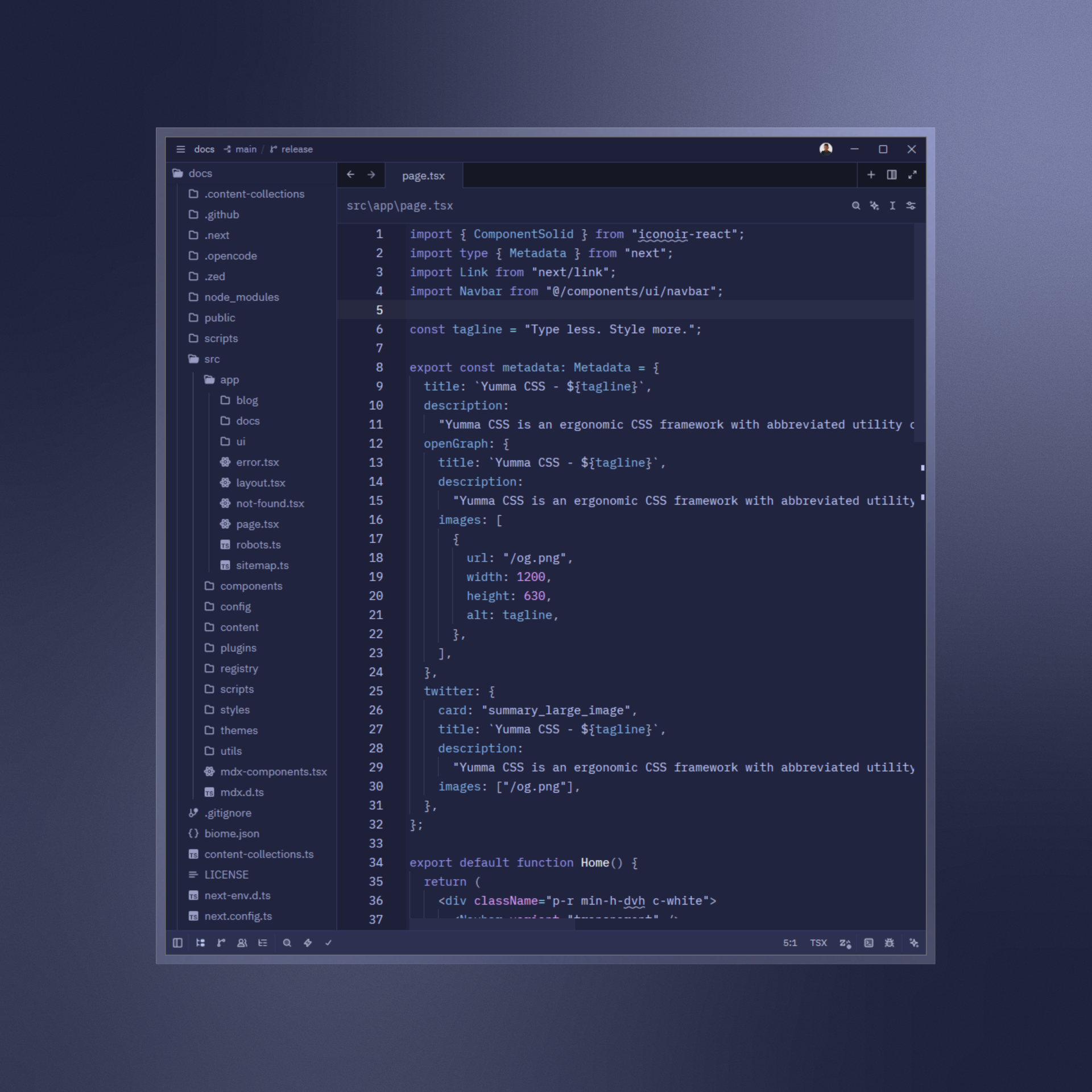 Demo screenshot