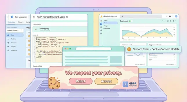 Tutorial: GTM GDPR-compliant Cookie Banner without Plugins