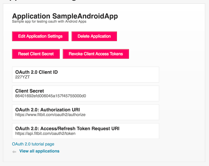 Sample App Keys