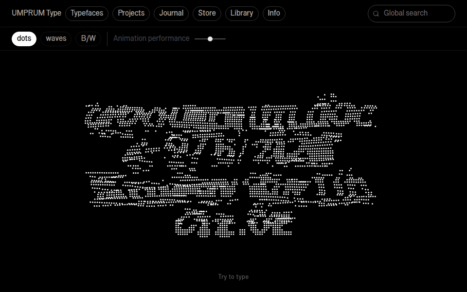 UMPRUM Type Preview