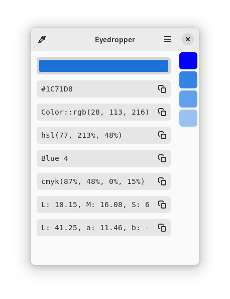 Customize the shown formats (Light UI)