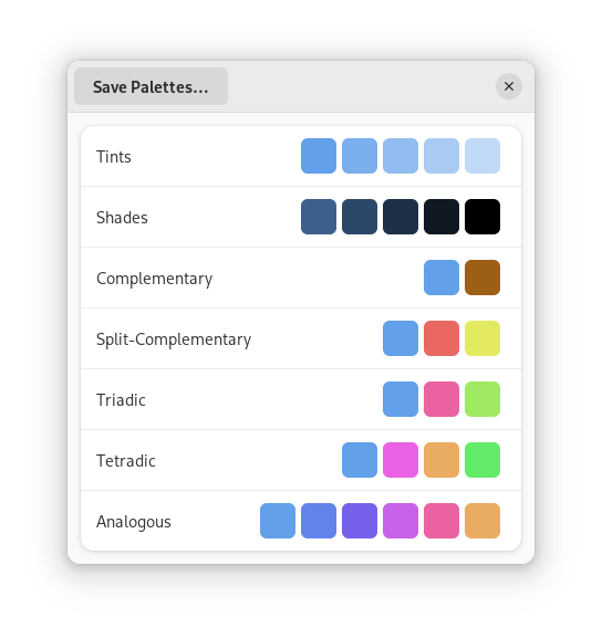 Generate Color Palettes