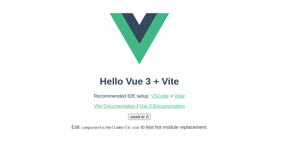 novo projeto Vue.js