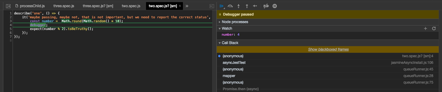 Remote debugger example