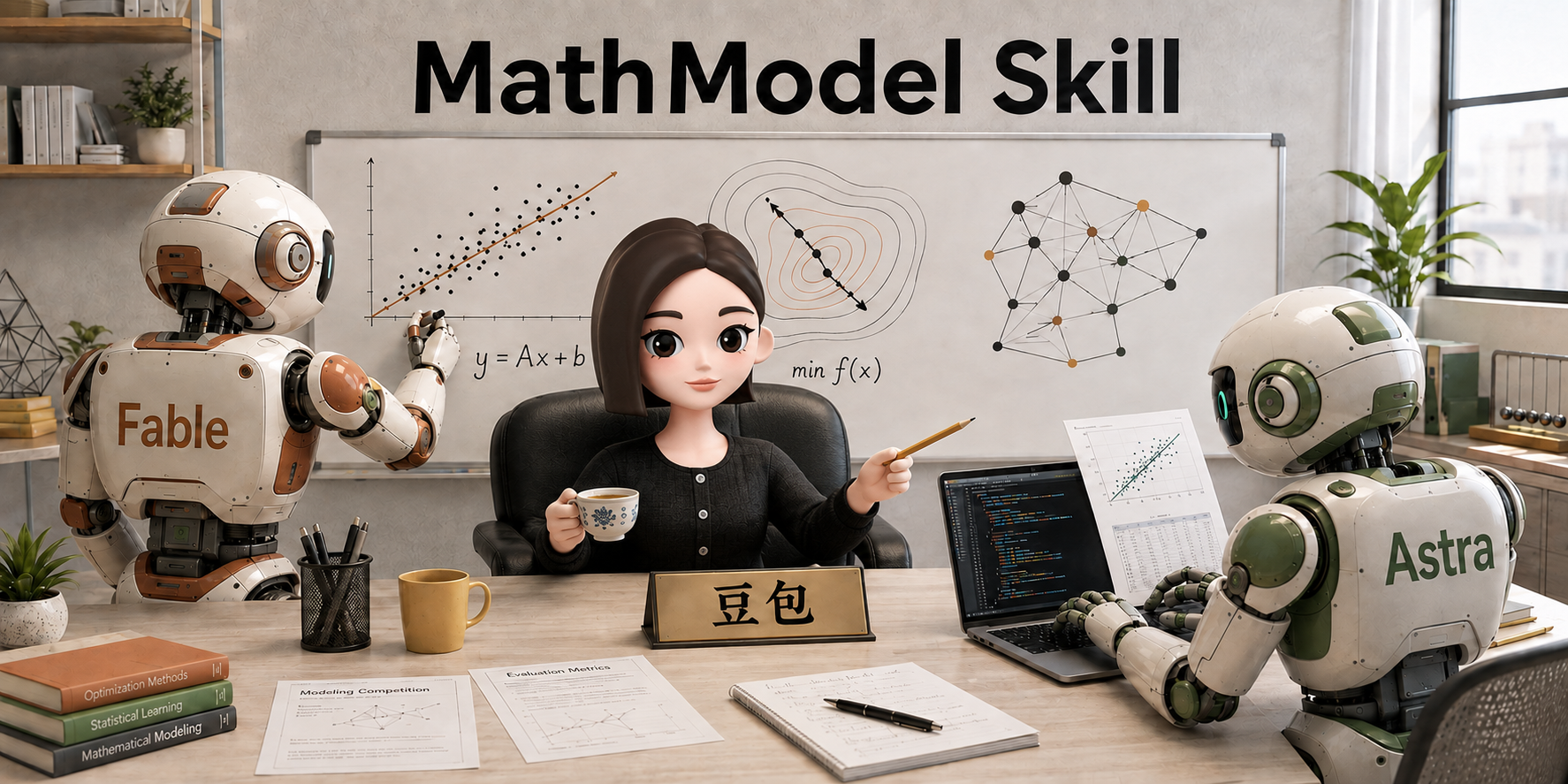 MathModel Skill：豆包坐镇指挥，Fable 推导模型，Astra 编写代码