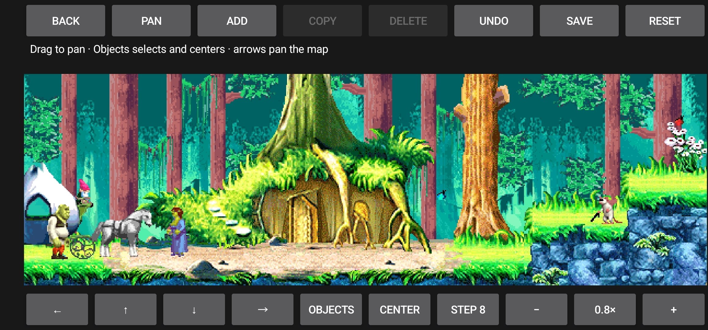 Level editor interface