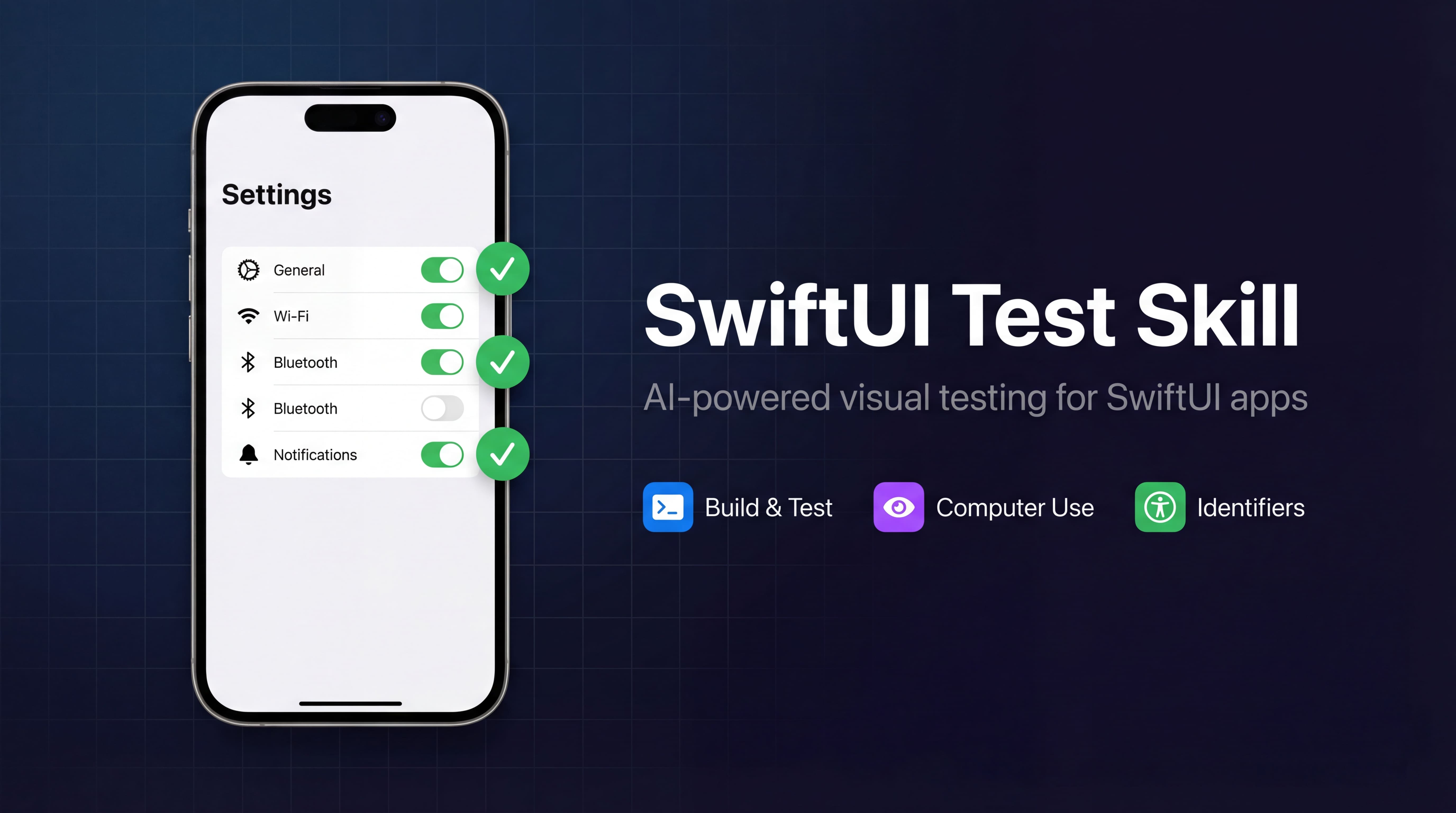 SwiftUI Test Skill — AI-powered visual testing for SwiftUI apps