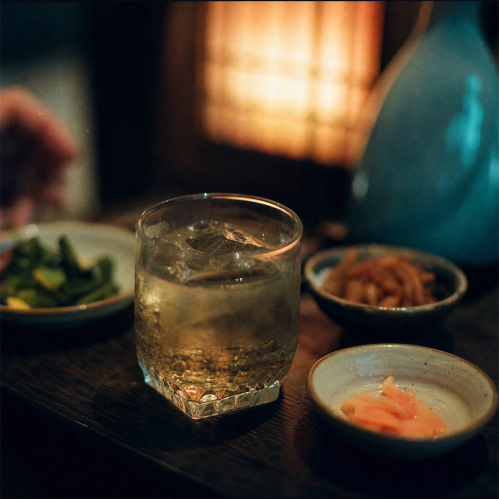  — 水割り — 度数を下げて長く飲む