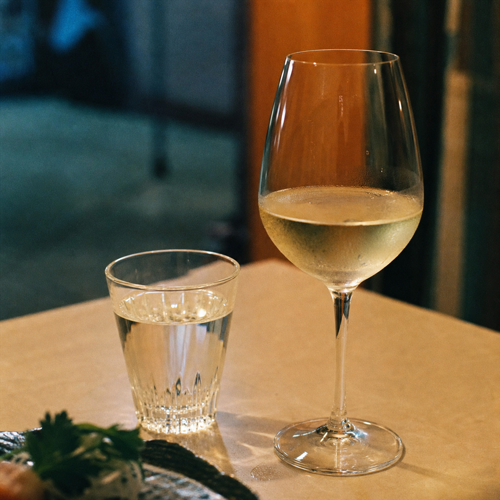 お酒に弱い人が楽しむ工夫 — 和らぎ水と低めの一杯