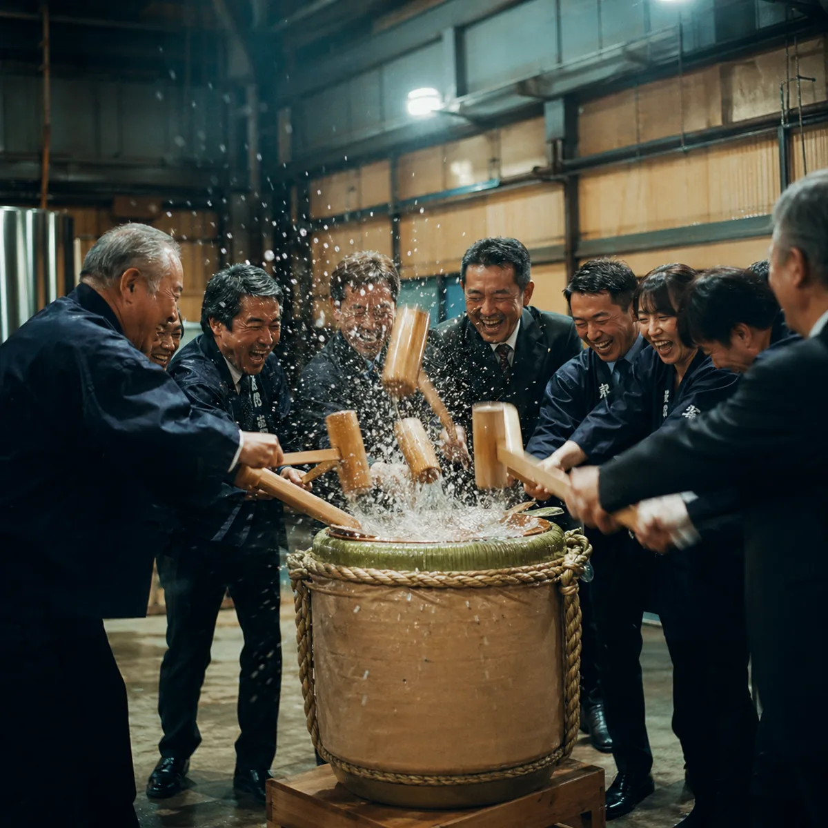 記念式典の演出アイデア — 菰樽の鏡開き