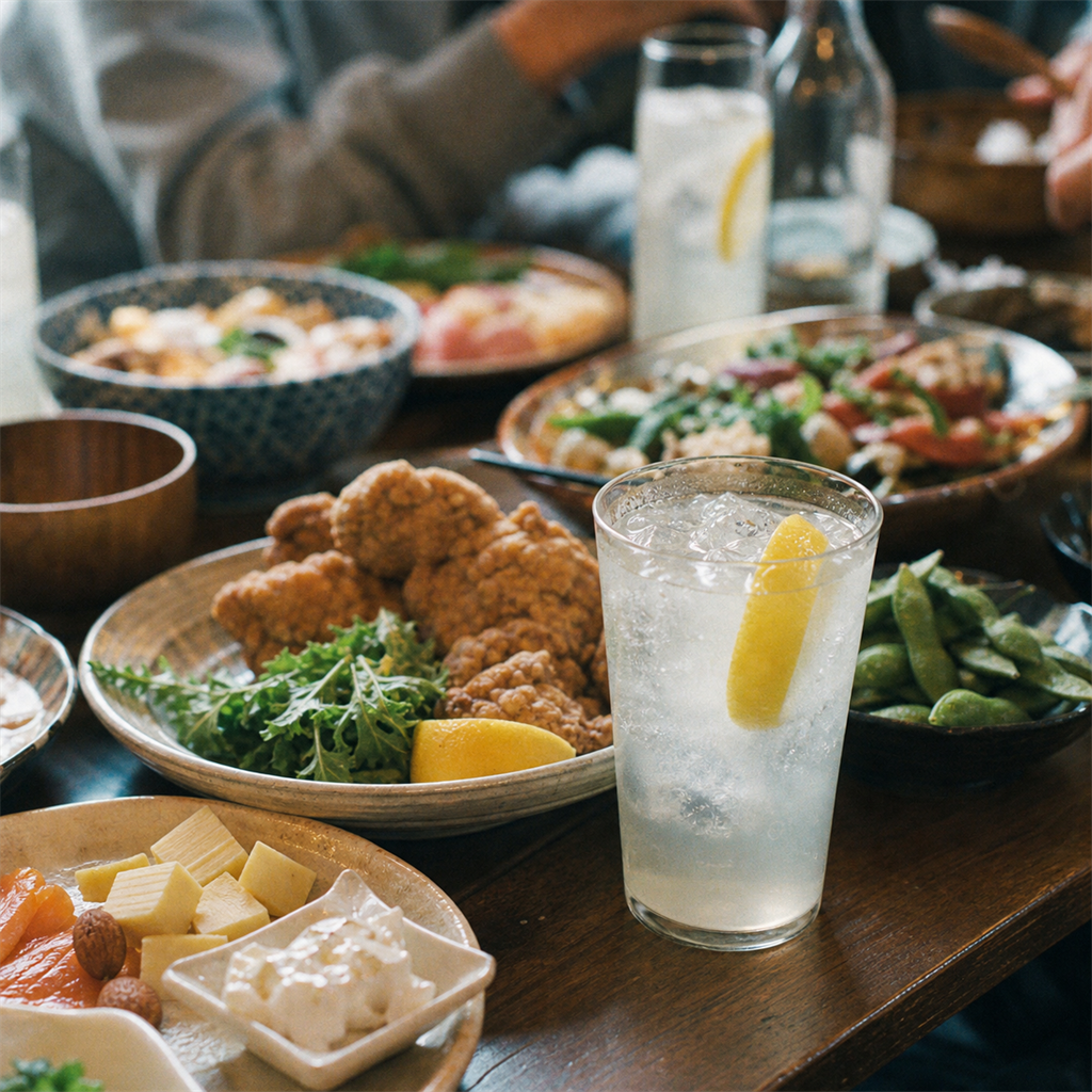 レモンサワーと料理のペアリング