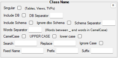 Class Name Settings