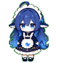 Blue Whale Maid waving her tail
