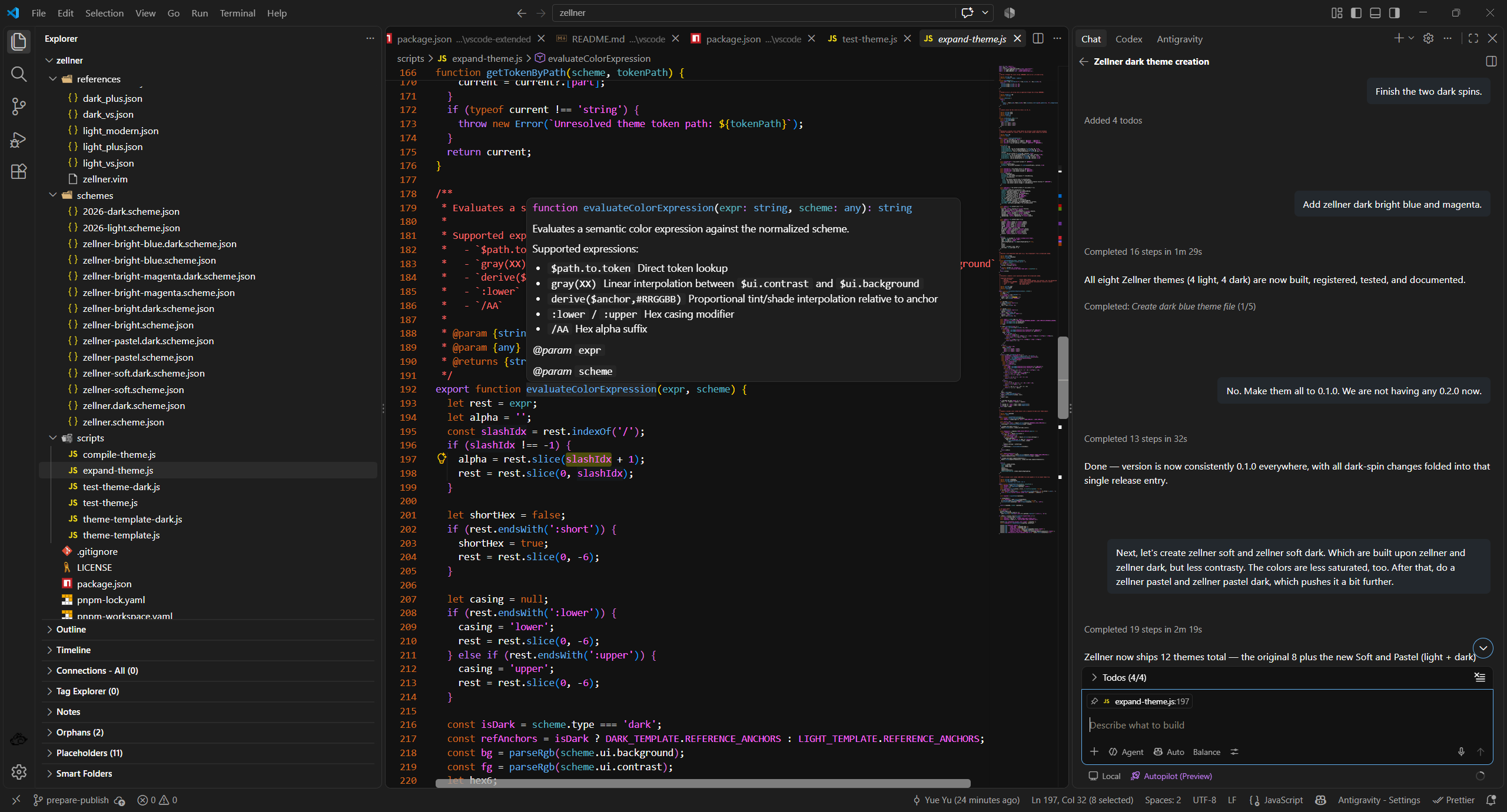 Zellner Dark Screenshot