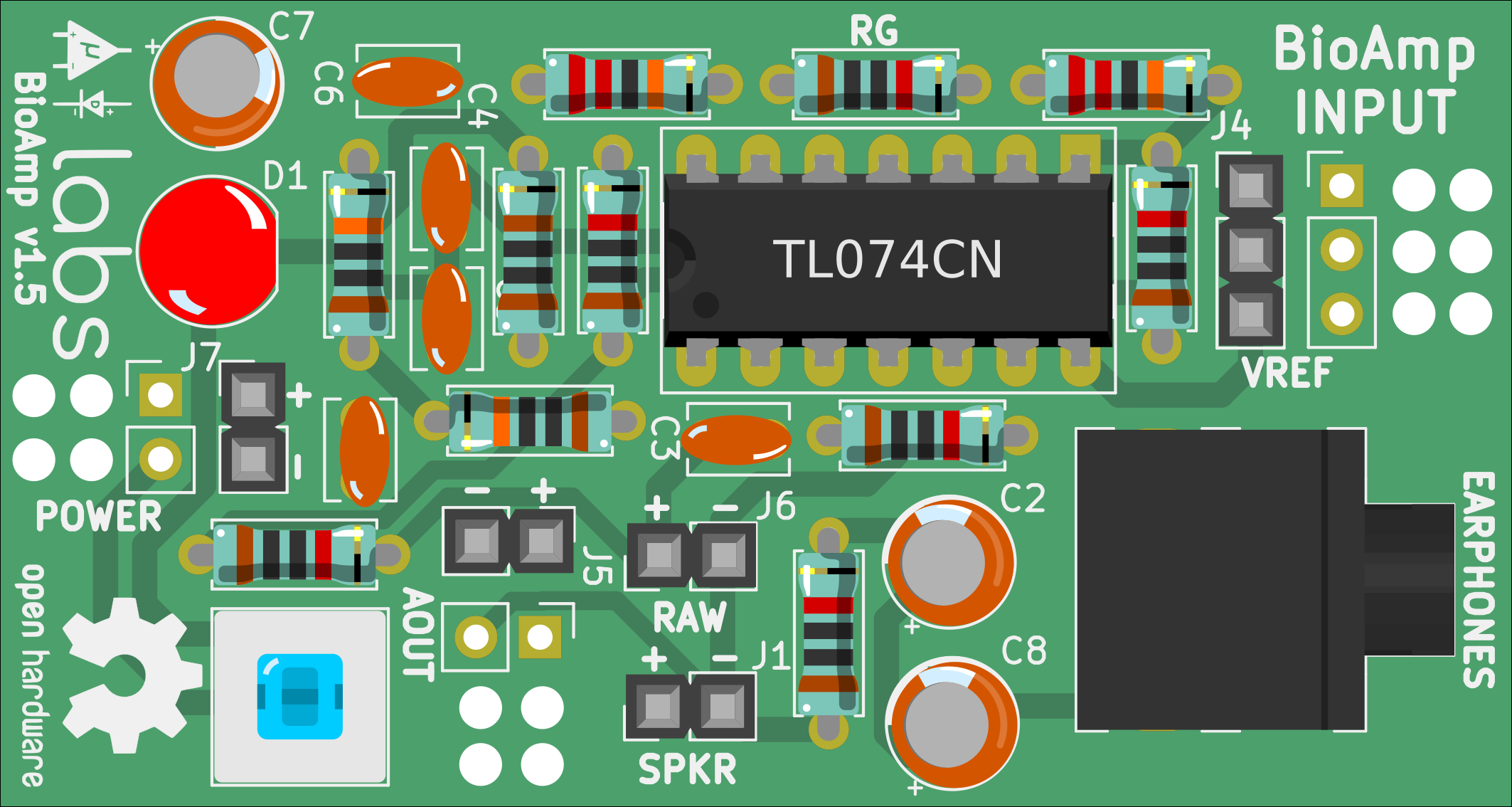 Upside Down Labs BioAmp v1.5.6 front