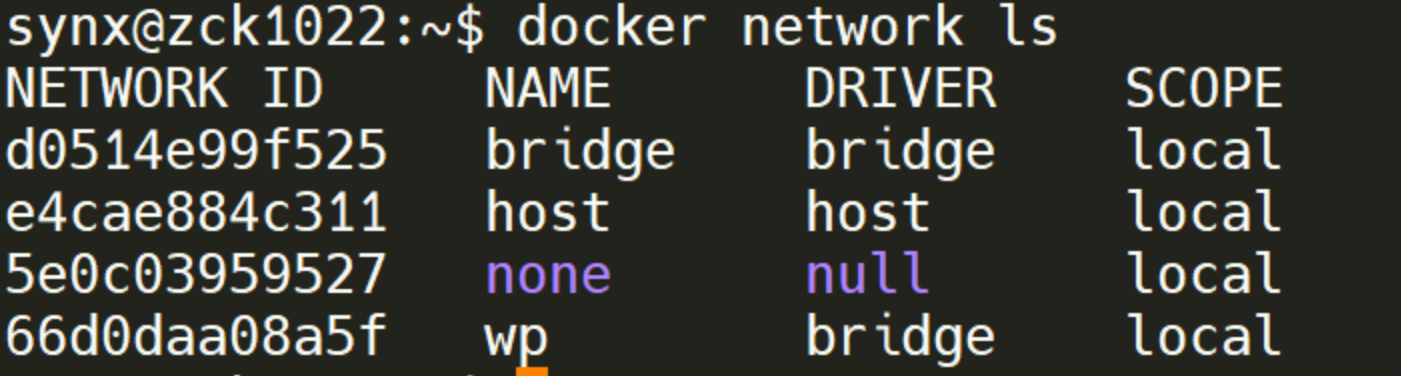 docker network