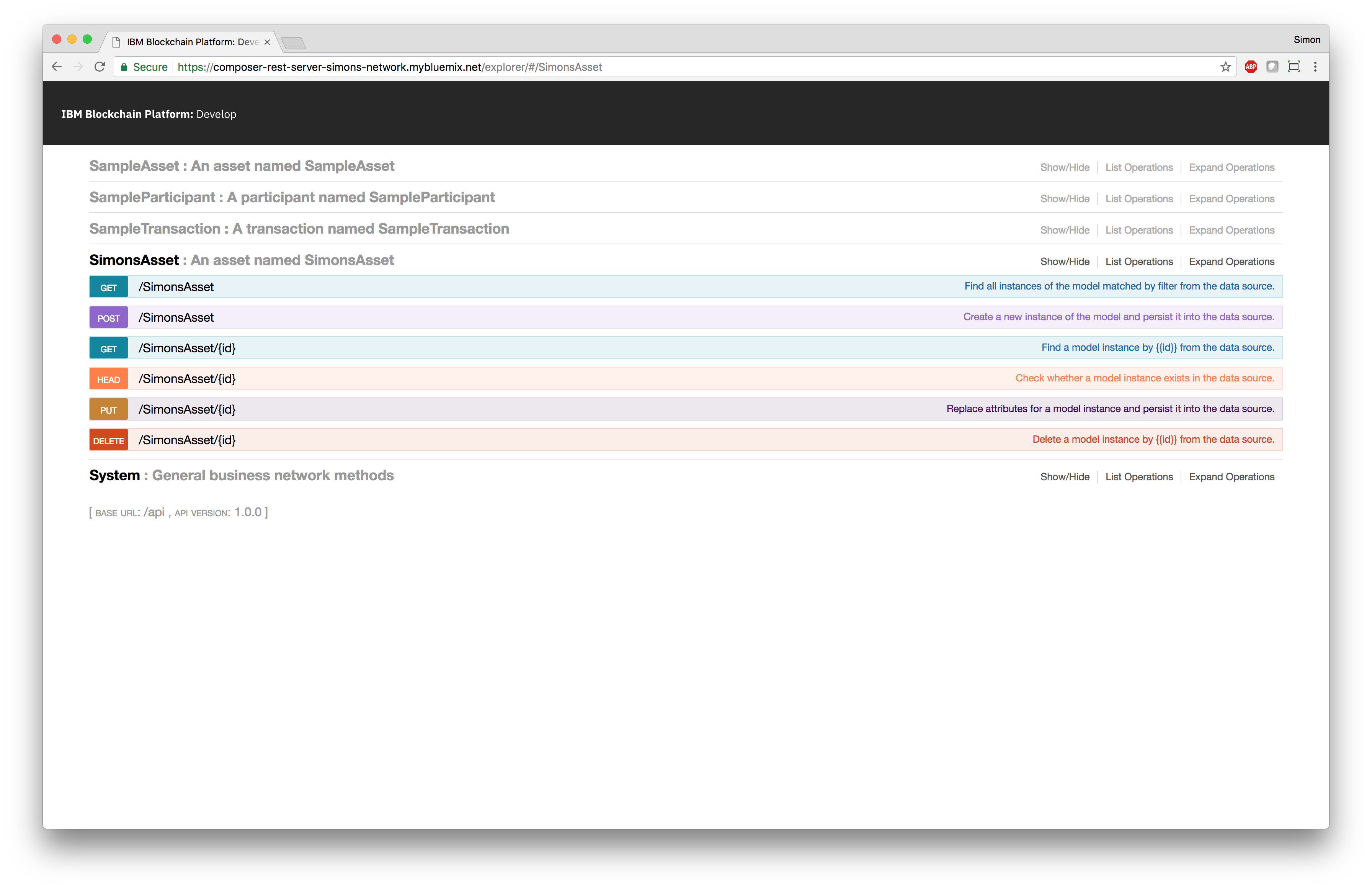 Updated RESTful API explorer