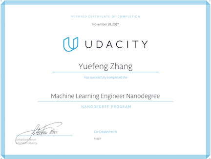 machine learning certificate