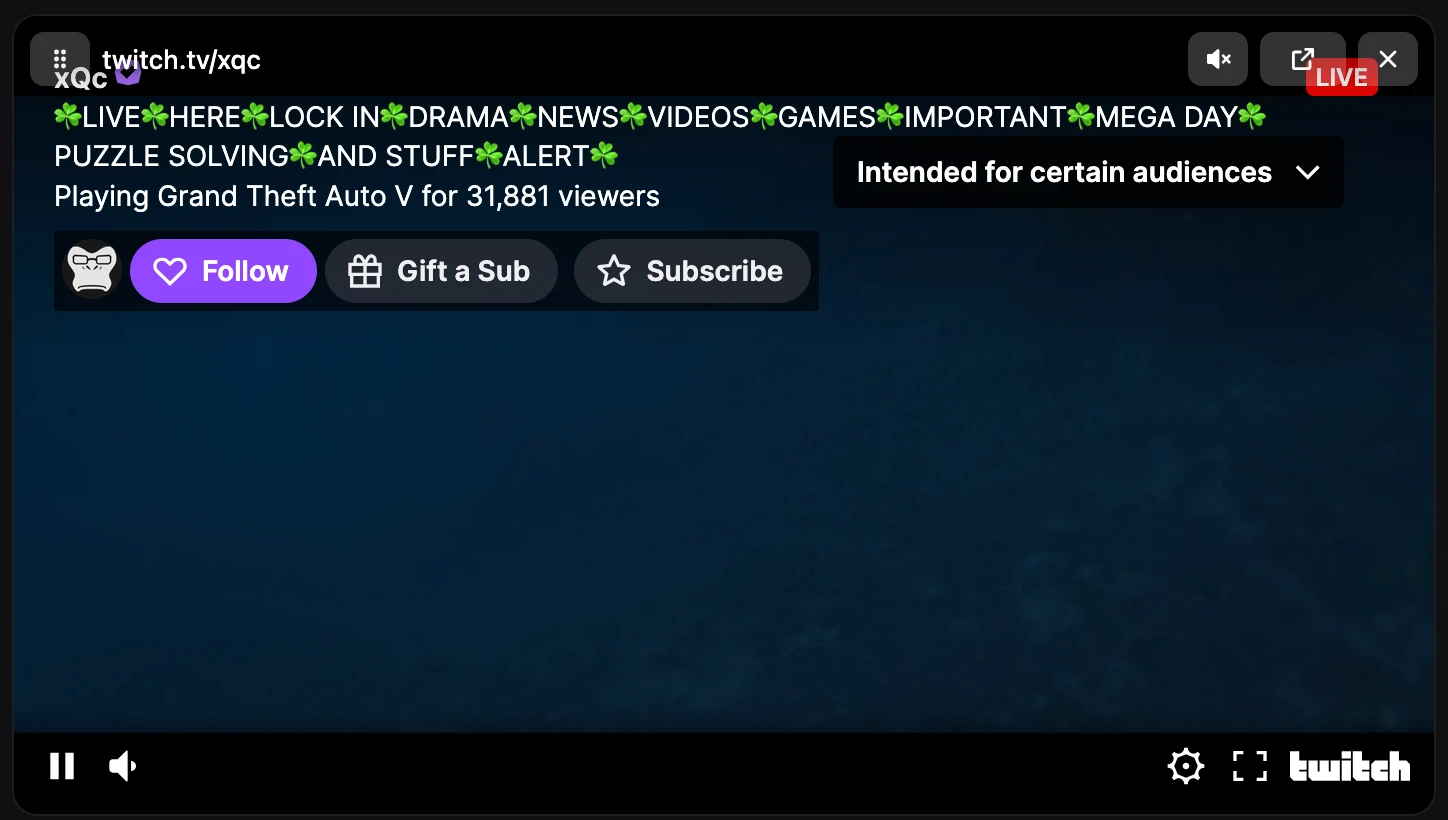 A Multiview tile on hover