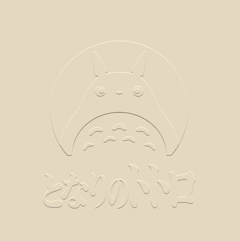 virtual totoro embossing