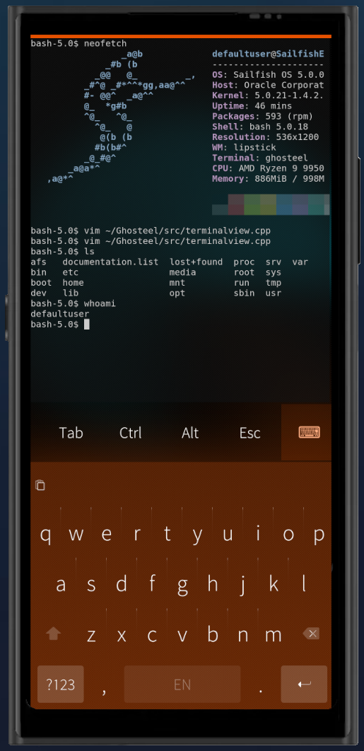 Screenshot of ghosteel