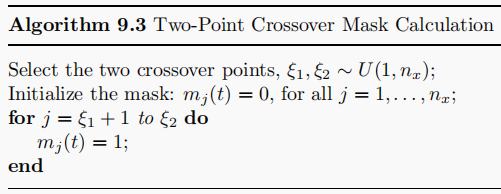 两点交叉位掩码生成算法