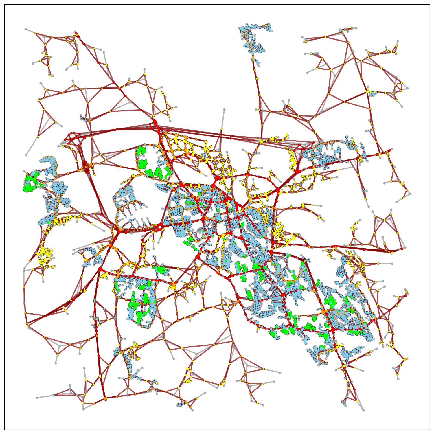 graph representation learning for road type classification