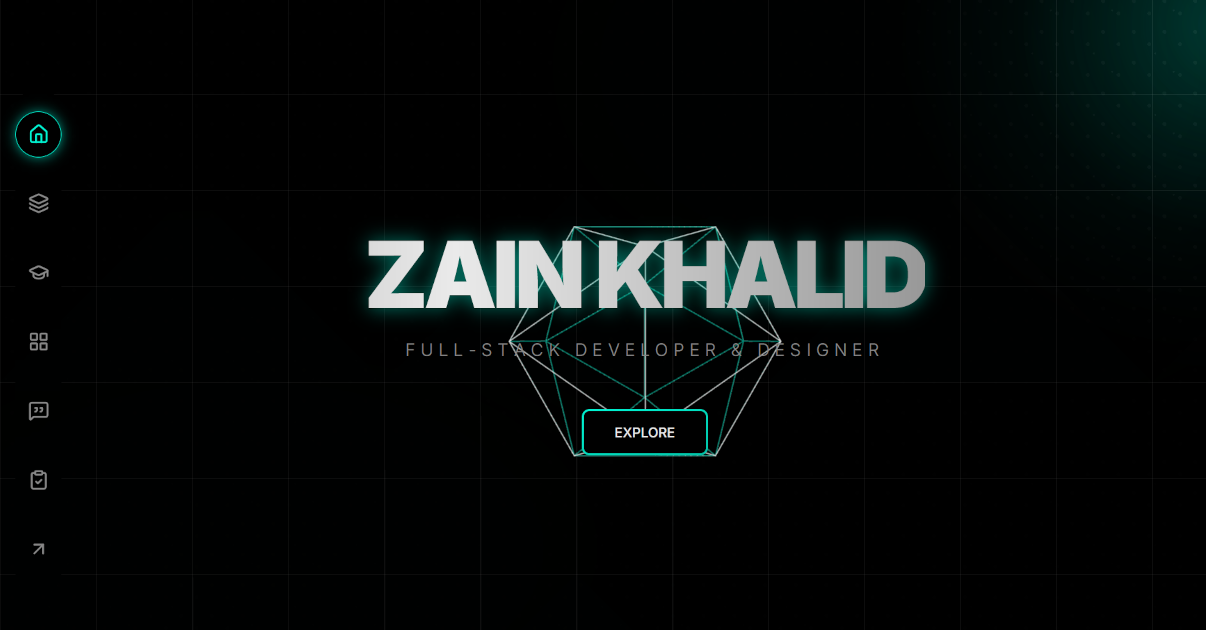 Zain Khalid Portfolio Banner
