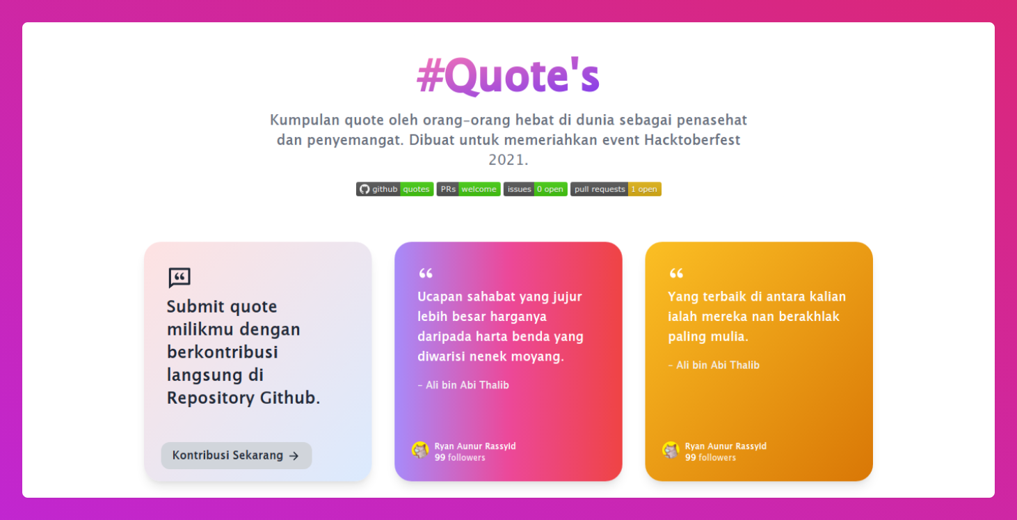 Quote's project