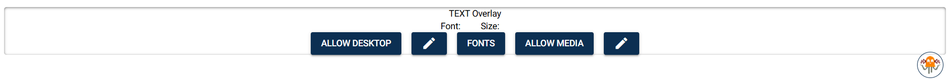 text overlay