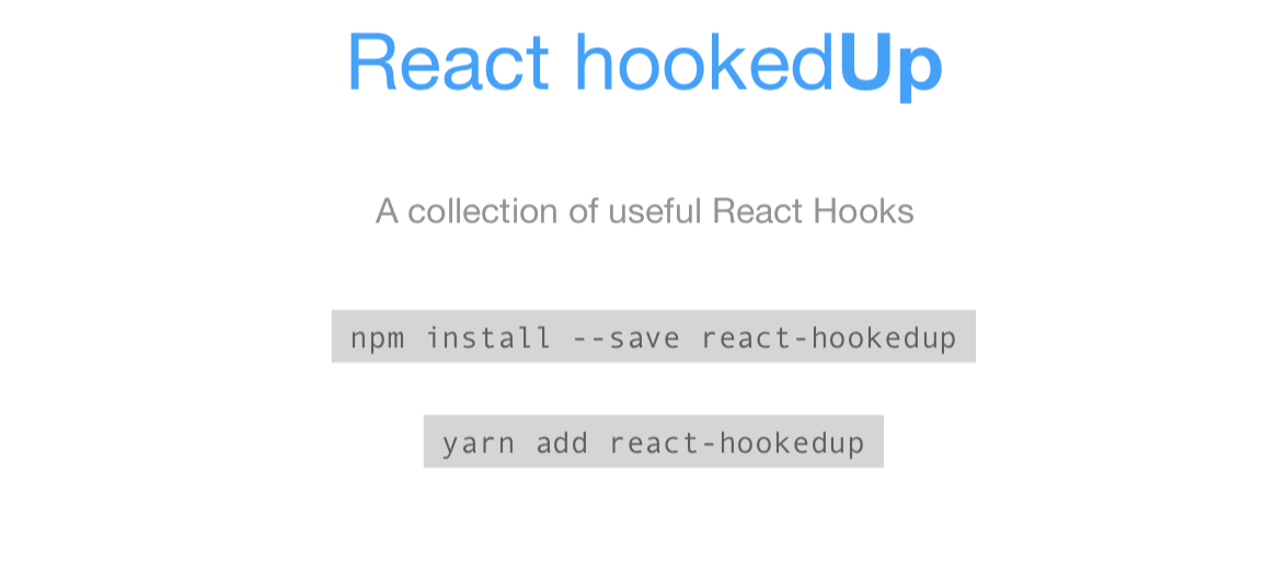 react hookedup